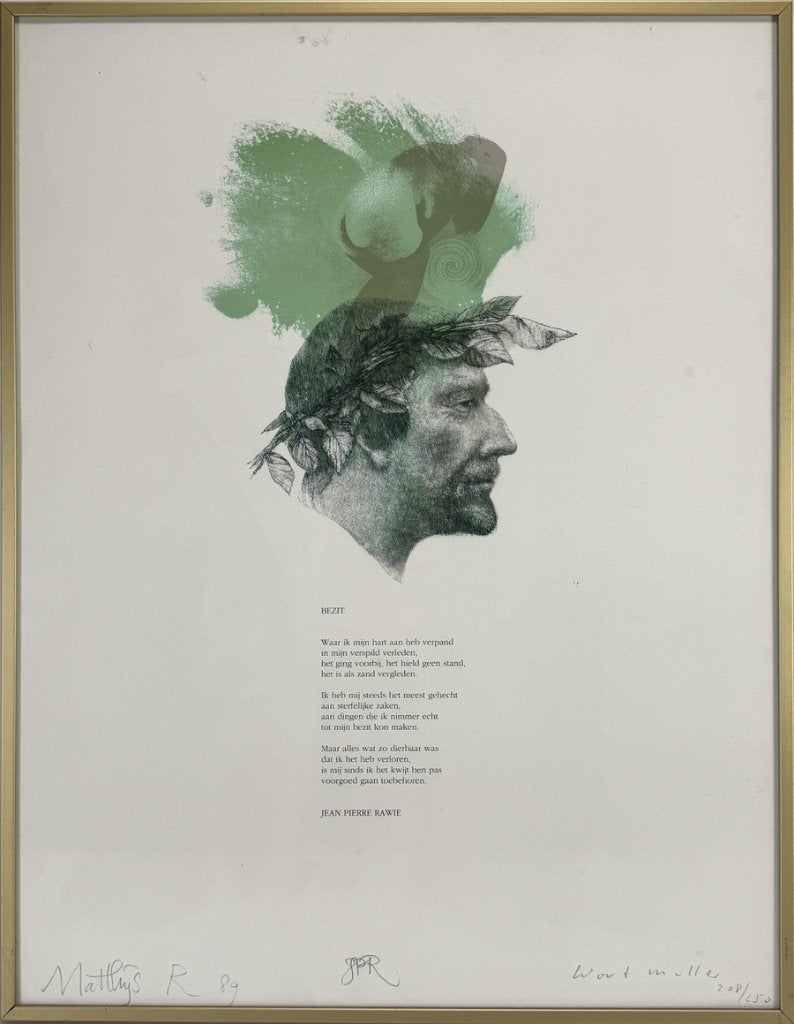 176. Beeldgedicht Muller, Röling, Rawie - "Bezit", 1989, Ophalen