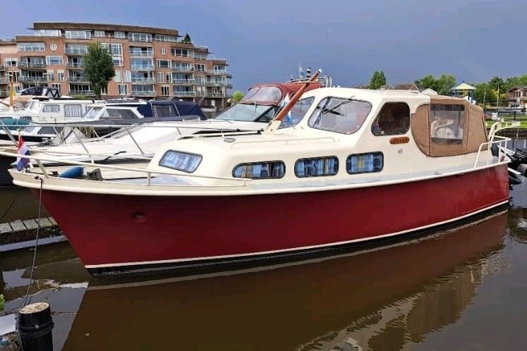 Stalen Kaagkruiser 8.50m 1960 - Uniek Schip!, Watersport en Boten, Motorboten en Motorjachten, Ophalen, Gebruikt, Staal, Binnenboordmotor
