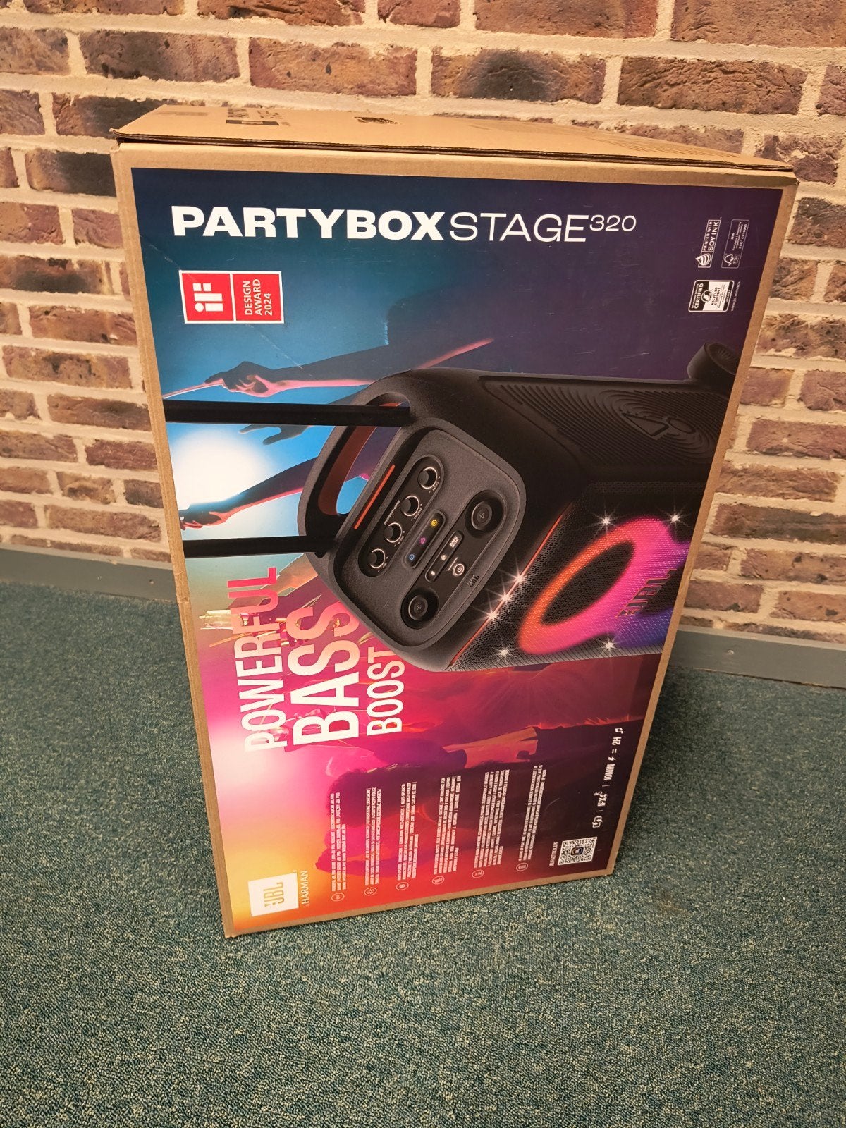 Nieuwe JBL PartyBox Stage 320 - Ongebruikt en in doos, JBL, Party speaker, Nieuw, Ophalen of Verzenden