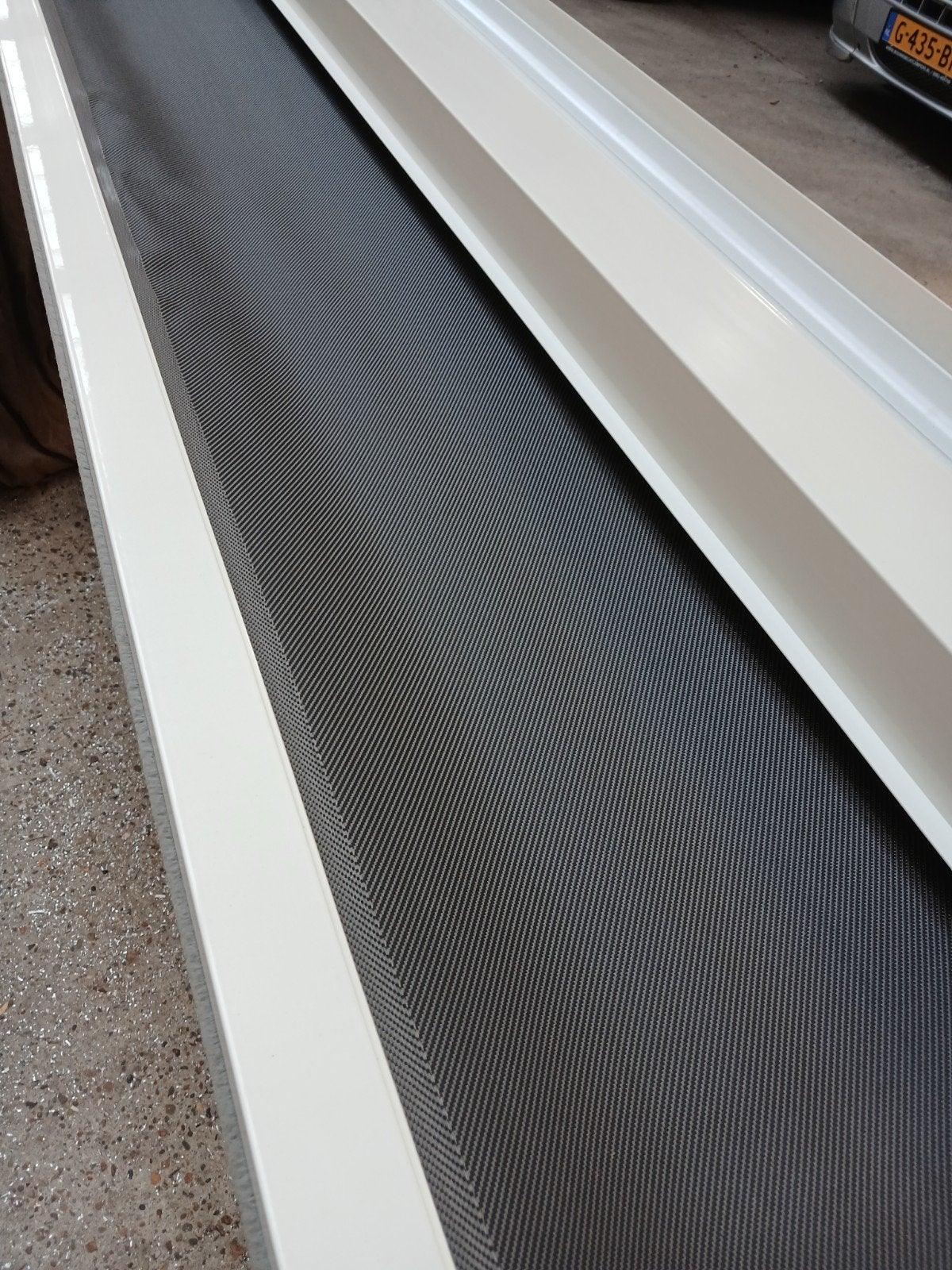 1 x rits screen 386 breed 275 hoog. electrisch., Ophalen, Wit