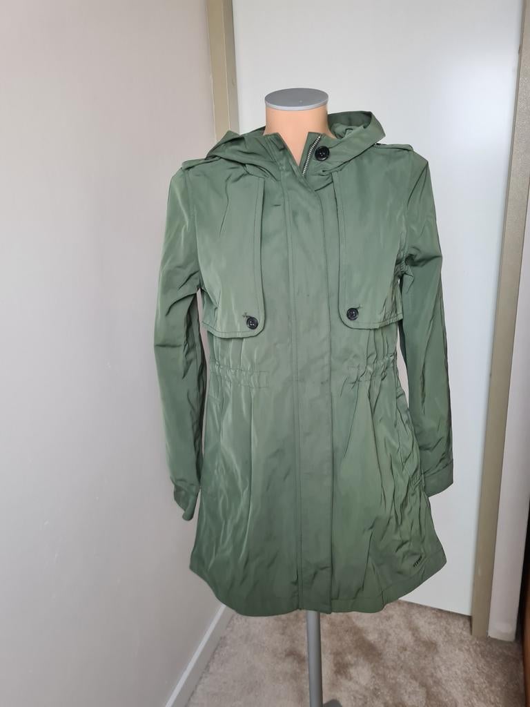 Elvine Groen/Khaki Jas Maat S - Zo goed als nieuw, Elvine, Ophalen of Verzenden, Zo goed als nieuw, Maat 36 (S)