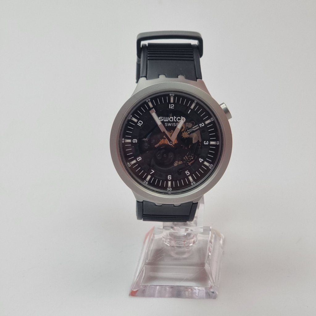 Swatch Watch Big Bold Irony SB07S105 Dark Irony, Swatch, Zo goed als nieuw, https://www.swatch.com/nl-nl/contact.html, Jakob-Stämpfli-Strasse 94, 2502 Biel/Bienne, Zwitserland