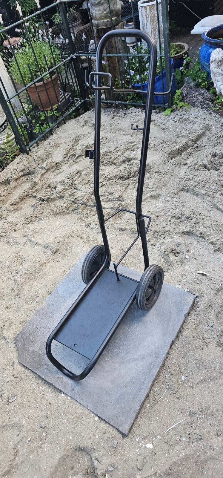 Stalen kar voor Karcher hogedrukreiniger., 100 liter of meer, Ophalen, Zo goed als nieuw, Transportkar