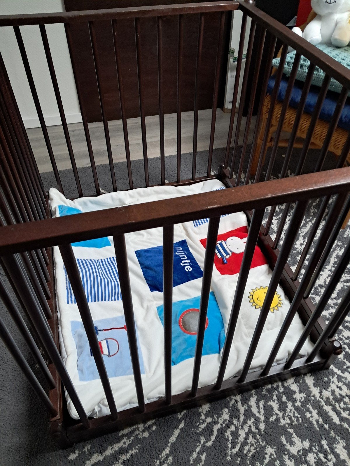 Bopita box.  In hoogte verstelbaar., Ophalen, Gebruikt, In hoogte verstelbaar