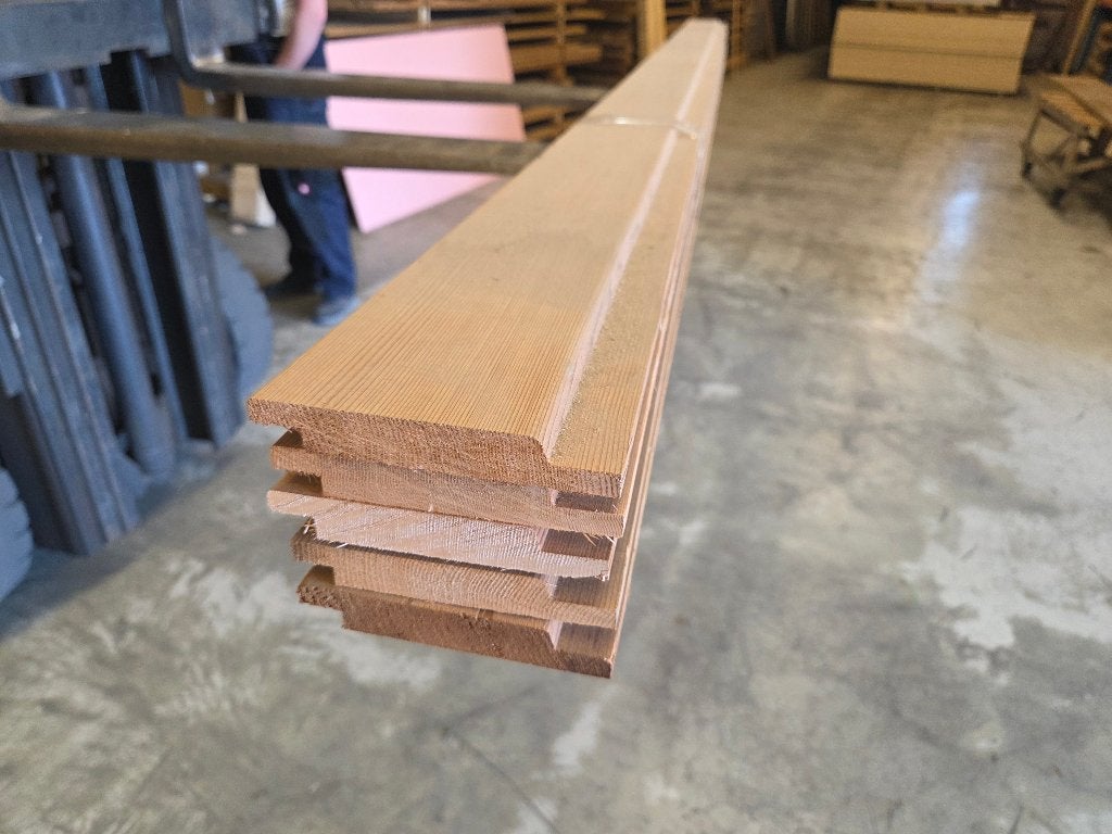 1.3 m2 Red Cedar channelsiding - nr: HP314, Ophalen, 250 cm of meer, Planken