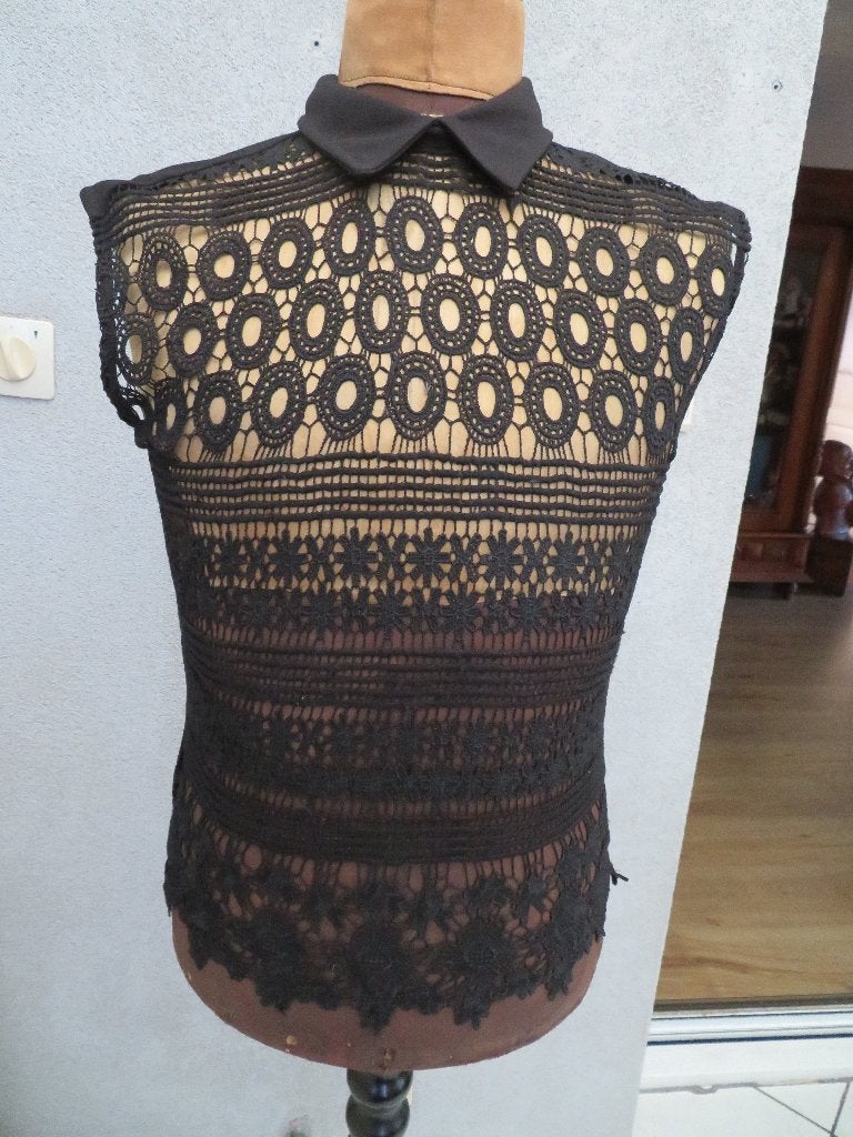 Dames blouse - top eksept maat S zwart Z.G.A.N., Maat 38/40 (M), Zwart, Ophalen of Verzenden, Zo goed als nieuw