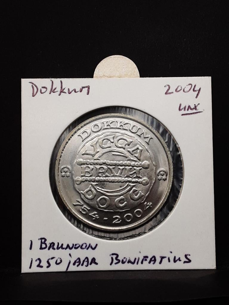 Penning 1250 jaar Dokkum, Ophalen of Verzenden, Overige materialen, Nederland