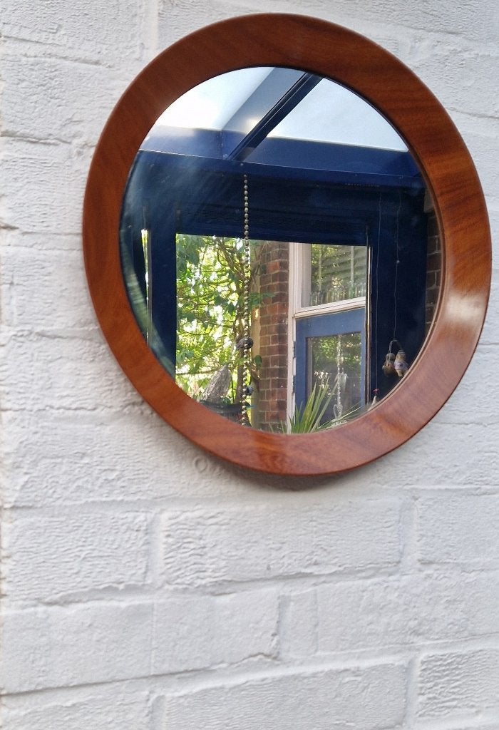 Pareltje! TEAK vintage design spiegel Mid-century modern, Huis en Inrichting, Woonaccessoires | Spiegels, Gebruikt, Minder dan 50 cm