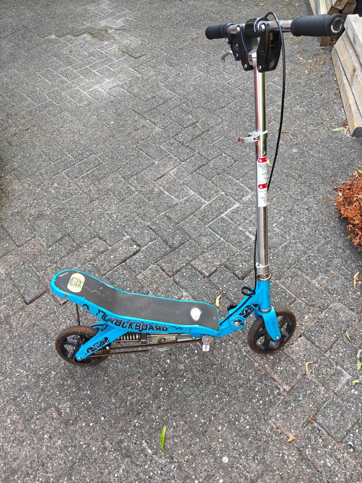 Rockboard Scooter - Blauw, voor een laatste ronde, Fietsen en Brommers, Ophalen, Gebruikt, Gewone step
