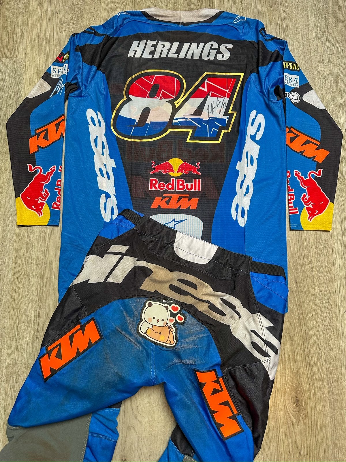 Jeffrey Herlings KTM pak gesigneerd, Ophalen of Verzenden, Tweedehands, Kinderen, Motorcrosskleding