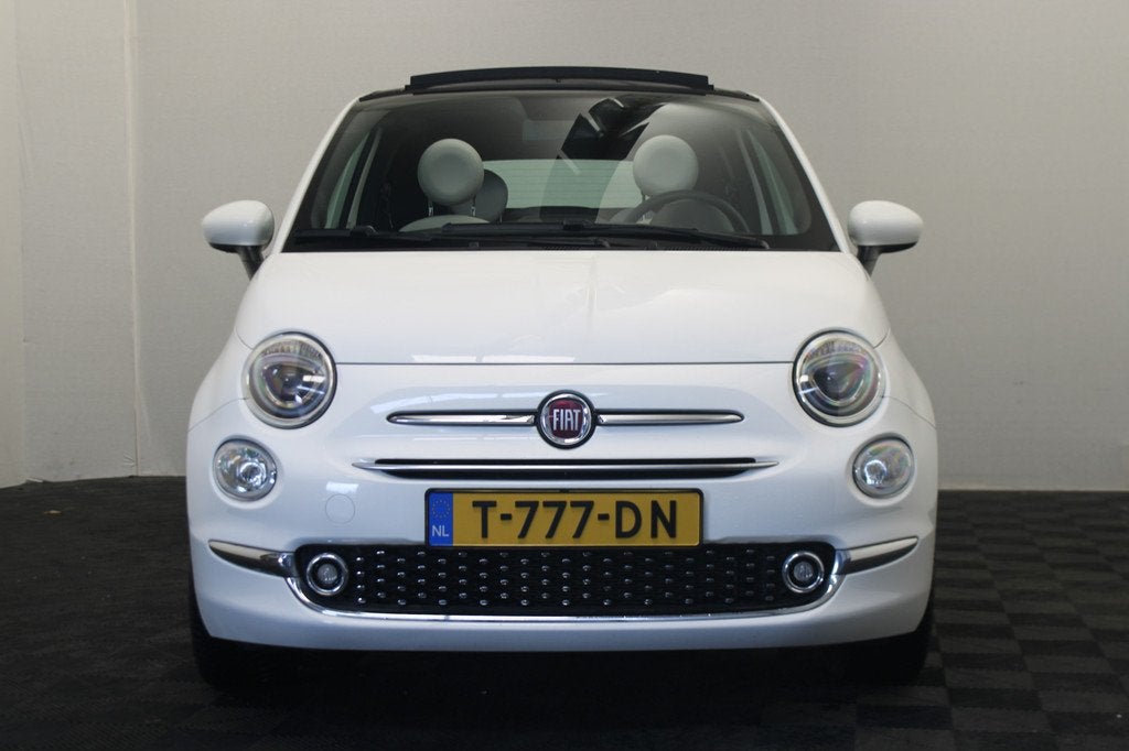 Fiat 500C 1.0 Hybrid Dolcevita (bj 2022), Cabriolet, 4 stoelen, Leder en Stof, Wit