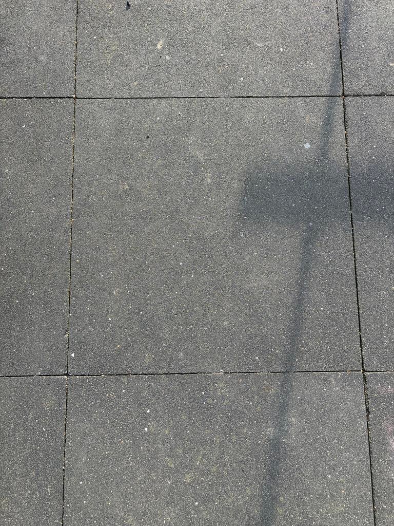 Betontegels antraciet 60x60, Tuin en Terras, Tegels en Klinkers, Ophalen, Gebruikt, 10 m² of meer, Beton