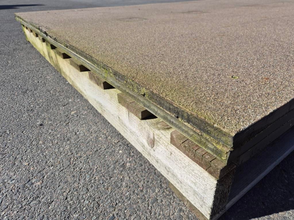 3 kunststof platen met anti-slip. 200x300x2cm, Ophalen of Verzenden, Nieuw, Overige materialen, 20 tot 50 mm