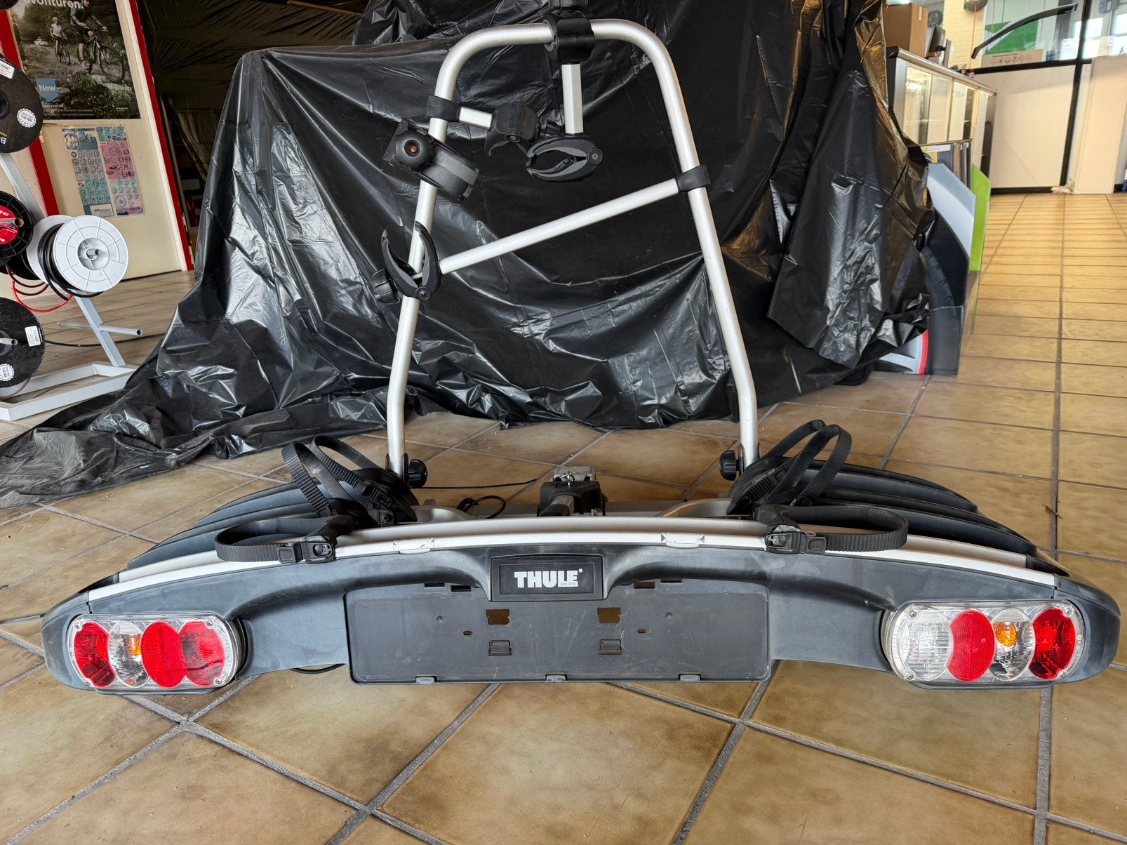 Thule fietsendrager, Auto diversen, Fietsendragers, Ophalen, 3 fietsen of meer, Gebruikt, Trekhaakdrager