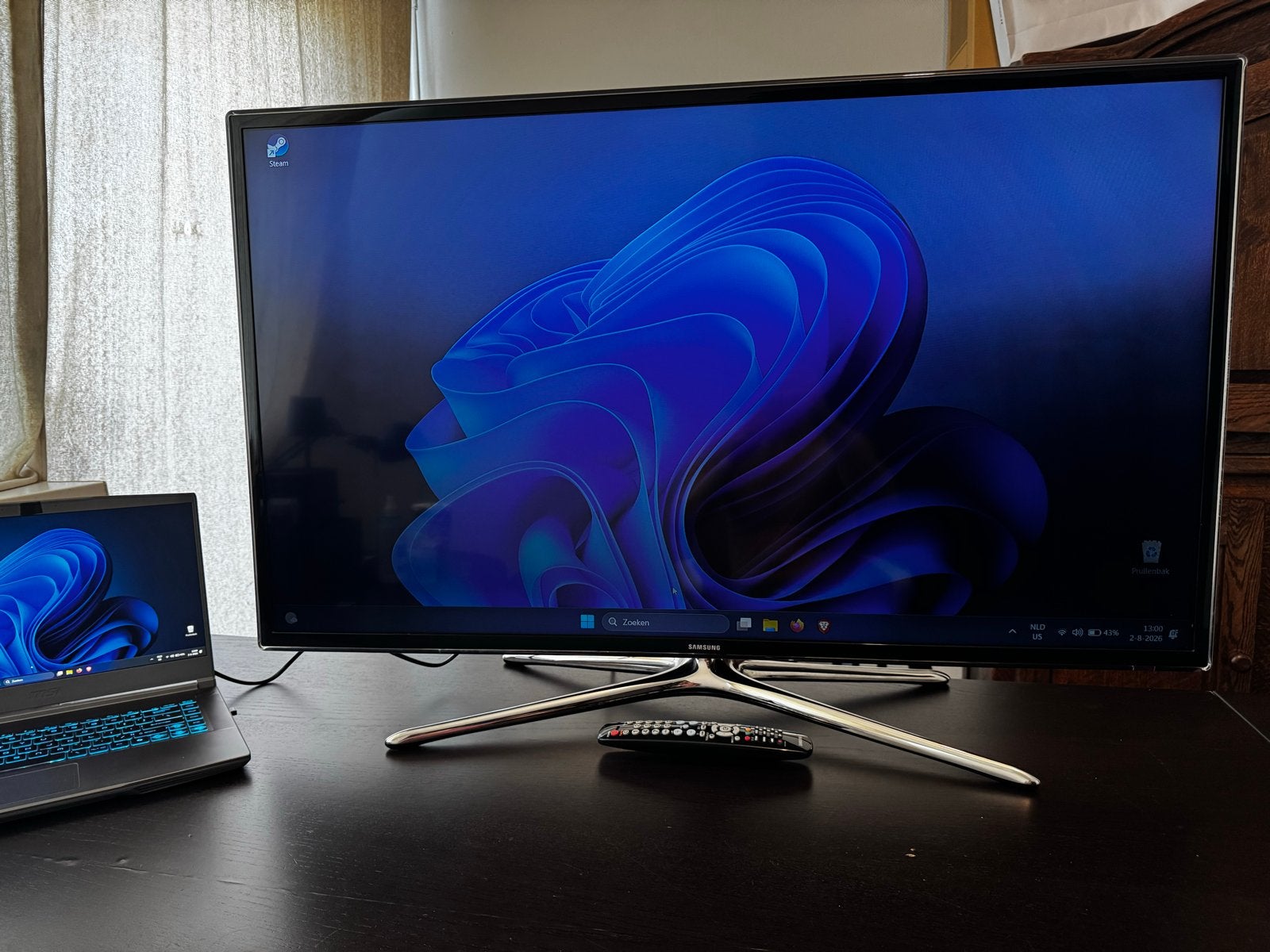 Samsung LED TV 43 inch (defecte backlight onderste strip), Ophalen, LED, 50 Hz, Samsung