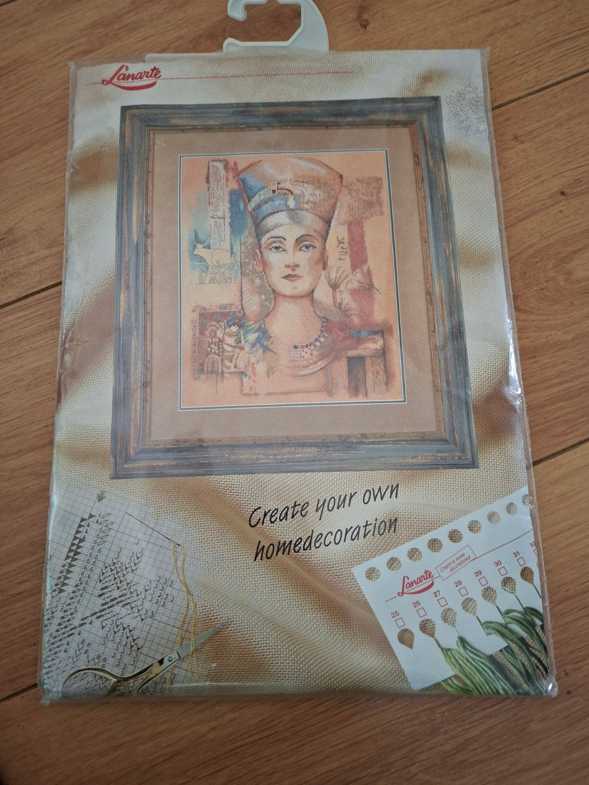 Toetanchamon borduurpakket Lanarte, Hobby en Vrije tijd, Borduren en Borduurmachines, Ophalen, Borduurpakket
