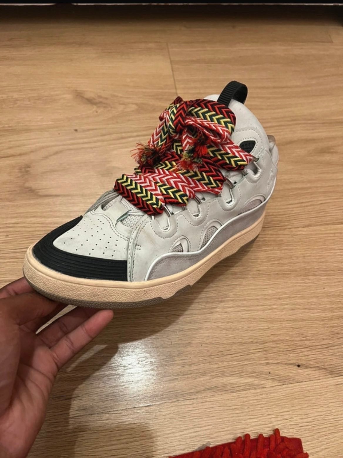 Lanvin Curb Sneakers, Kleding | Heren, Schoenen, Ophalen, Wit, Overige typen, Gedragen