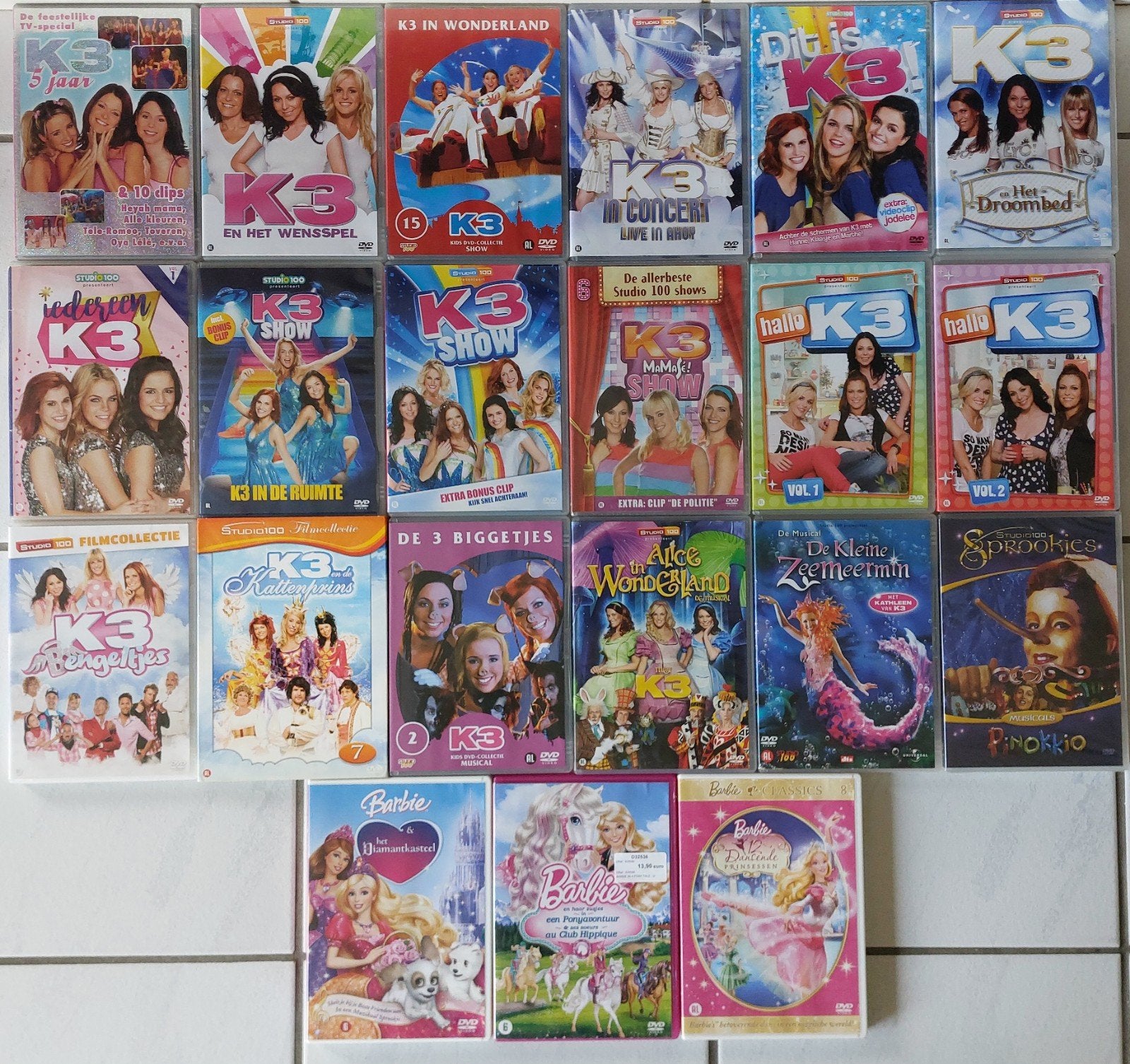 Dvd's K3 Barbie, Alle leeftijden, Ophalen of Verzenden, Zo goed als nieuw