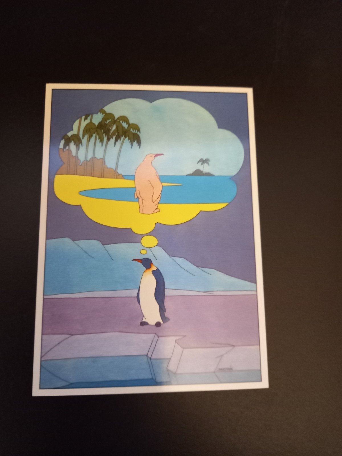 Kaart Miroslav Bartak 1996 (4), Antiek en Kunst, Kunst | Litho's en Zeefdrukken, Verzenden, Dieren en Natuur