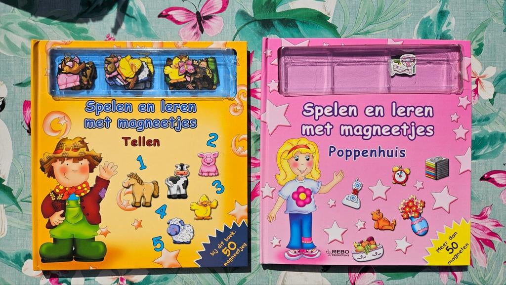 Spelen en leren met magneetjes: Tellen en Poppenhuis, Ophalen of Verzenden