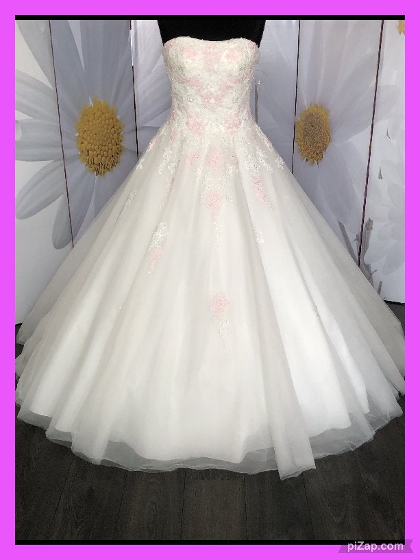 Nieuw maat 40 fantastique Ivoor/zacht roze, Kleding | Dames, Trouwkleding en Trouwaccessoires, Trouwjurk, Overige kleuren, Nieuw