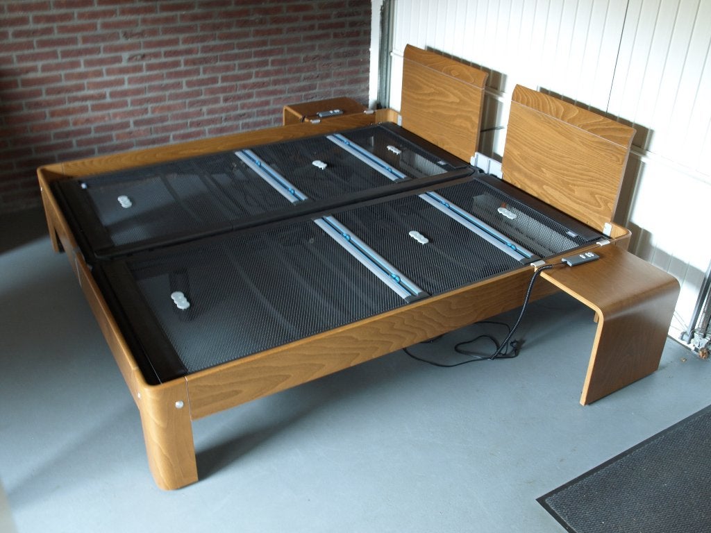 Auping Auronde 1500 DEELBAAR Elektrisch 180x200, Ophalen, Overige kleuren, Tweepersoons, Zo goed als nieuw