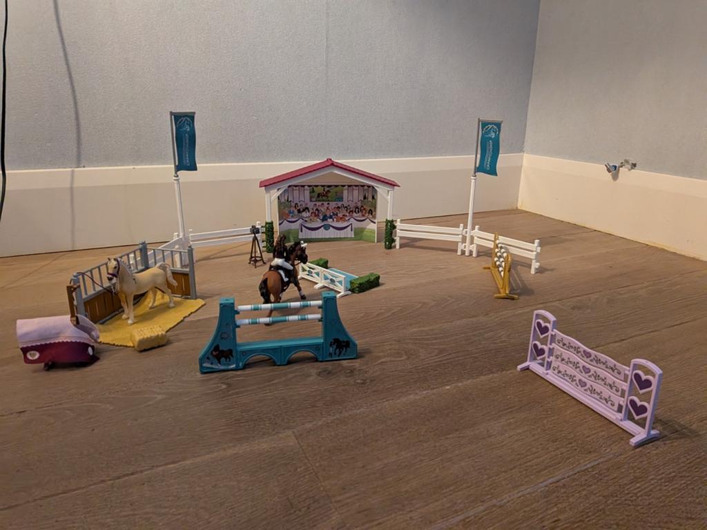 Schleich Vriendschappen Concours met accessoires, Ophalen of Verzenden, Zo goed als nieuw