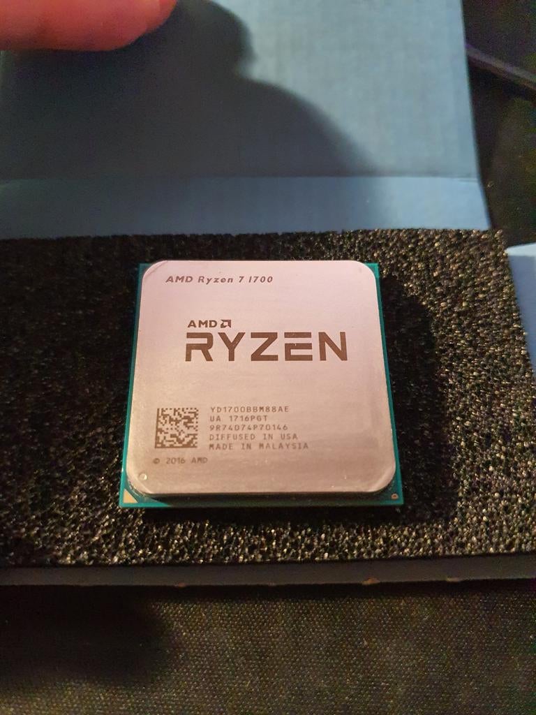 Ryzen 7 1700 CPU, 8 cores, 16 threads, Computers en Software, Processors, 8-core, Gebruikt, Ophalen of Verzenden, AMD Ryzen 7