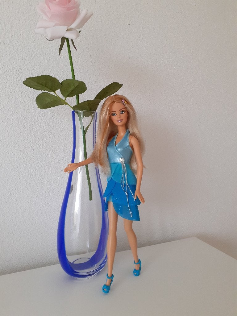 Barbie Fashion Fever in "Blue Sparkle Dress" jaren 80/90, Verzamelen, Ophalen of Verzenden, Gebruikt, Pop