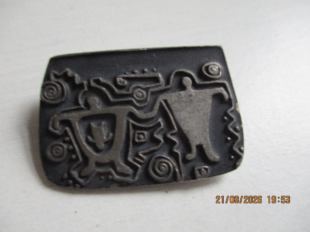 Broche Alice Seely 2000 gesigneerd, 3.6 cm breed, Overige materialen, Gebruikt, Minder dan 4 cm, Ophalen of Verzenden