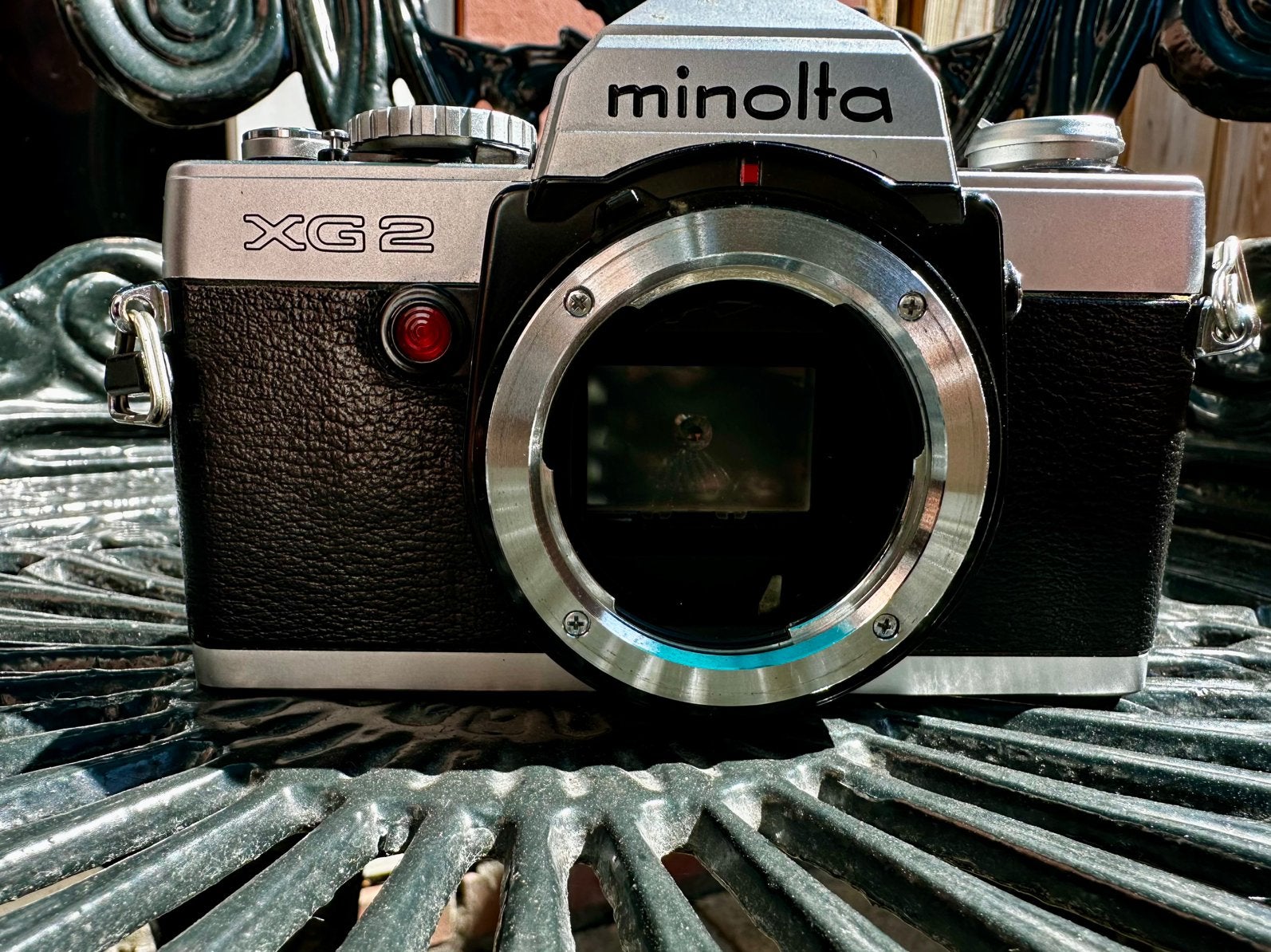 Minolta XG2 met MD Rokkor f1:1.7, Ophalen of Verzenden, Gebruikt, Spiegelreflex, Minolta