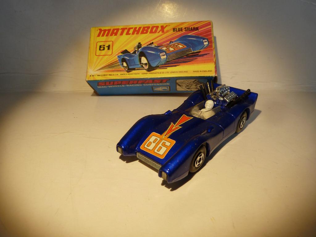 MATCHBOX SUPERFAST 61  BLEU SHARK &   >>>>>MINT/BOXED, Ophalen of Verzenden, Nieuw, Auto