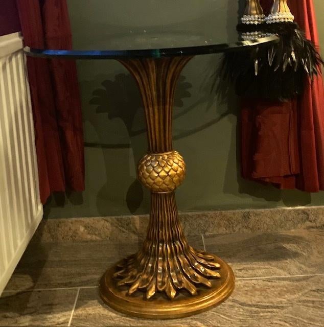 bijzettafel Bergers Interieurs Hollywood Regency zgan, Minder dan 55 cm, Hollywood regency Maison Jansen, Rond, Ophalen