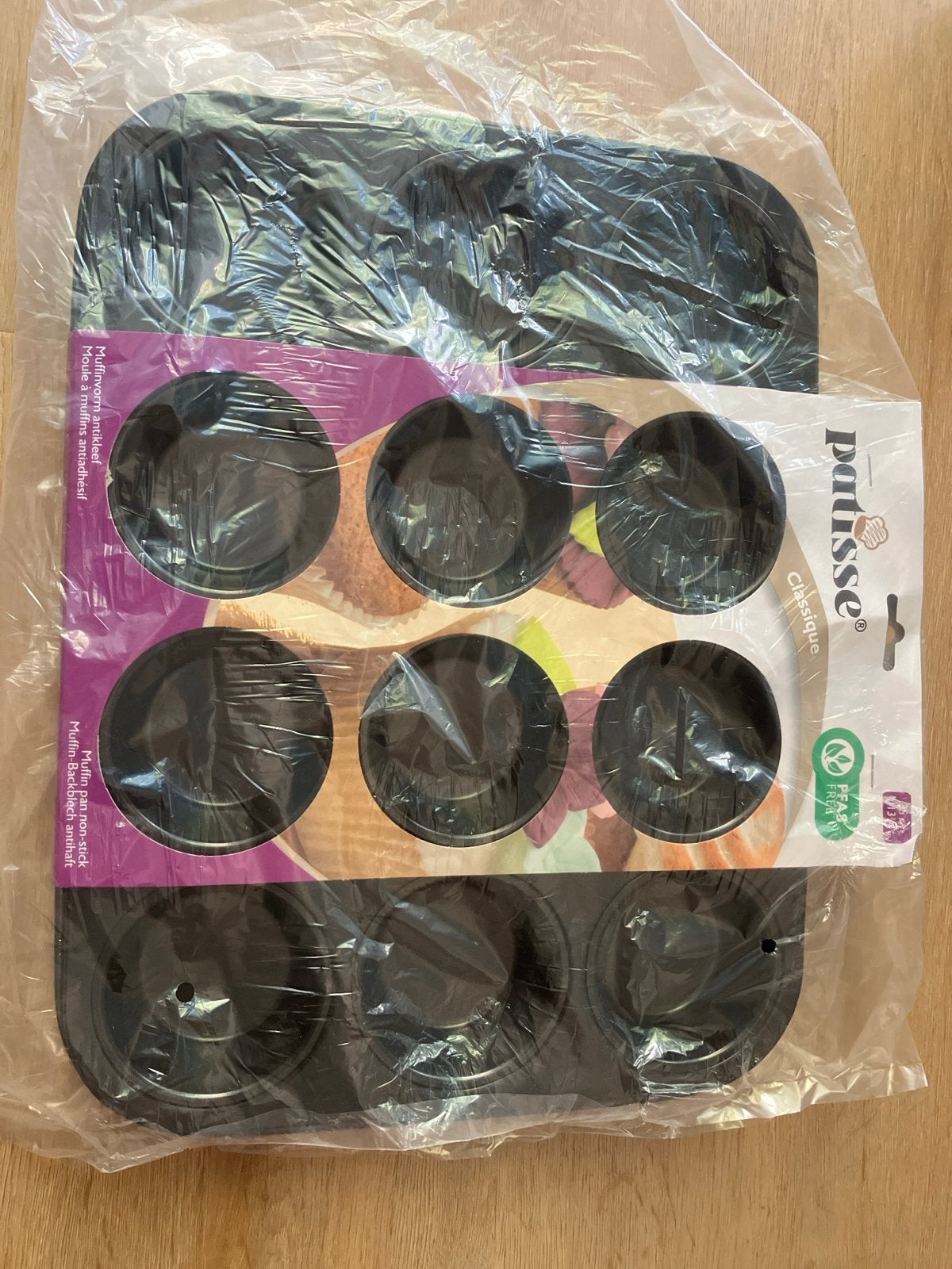 Patisse Muffinvorm - 12 cups - Nieuw in verpakking, Ophalen, Overige typen, Nieuw, Zwart