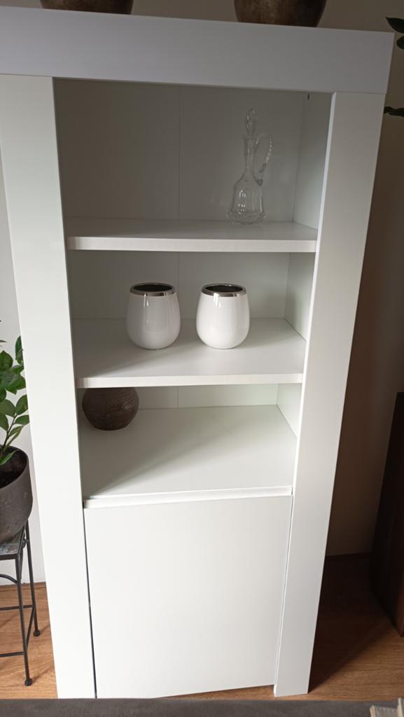 witte hoogglans kast, Ophalen, Met deur(en), 50 tot 100 cm, 150 tot 200 cm