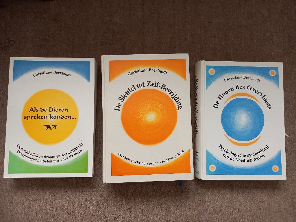 3 X Christiane Beerlandt  (Dieren,  Zelfbevrijding, Hoorn), Gelezen, Spiritualiteit algemeen, Christiane Beerlandt, Overige typen