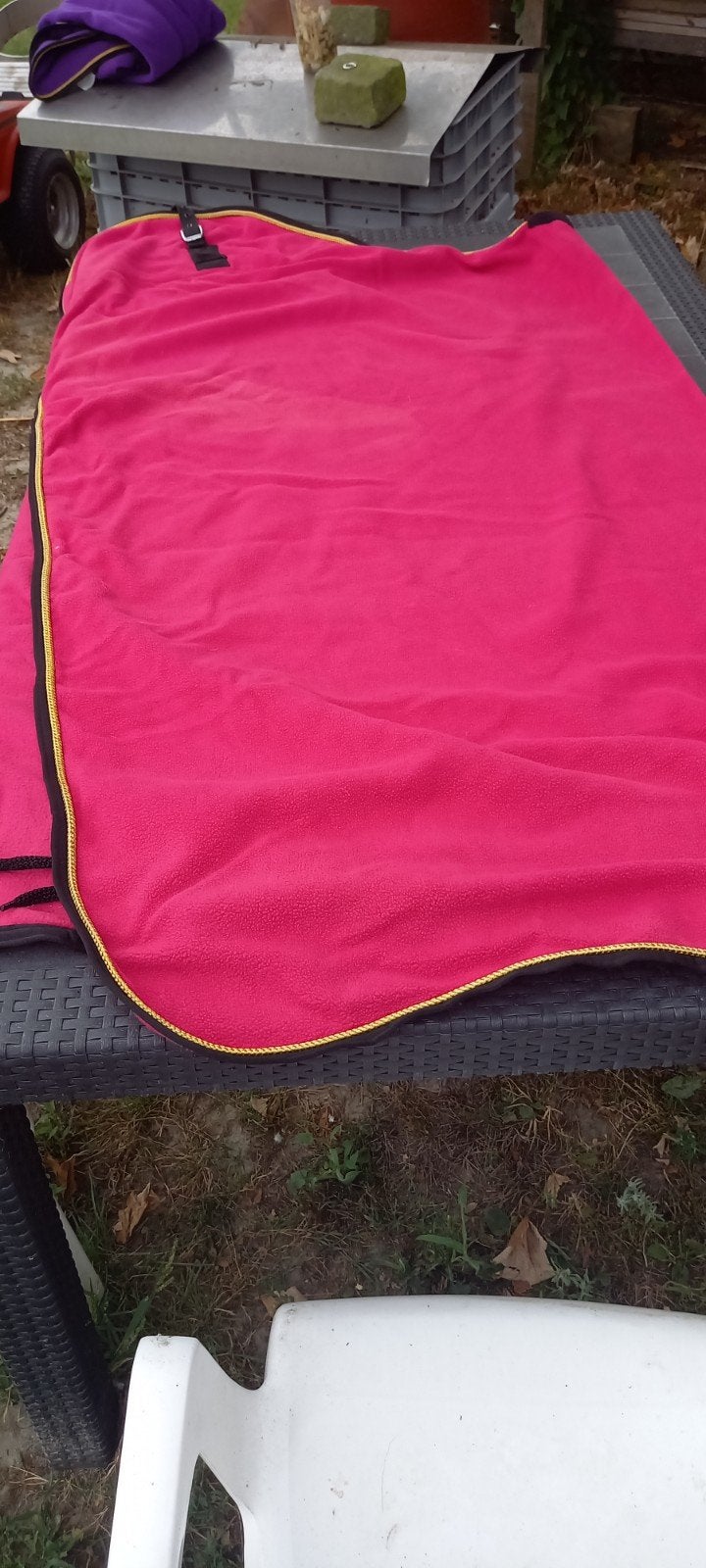 fel roze fleece zweetdeken, Gebruikt, Anatomisch gevormd, Overige maten, Deken