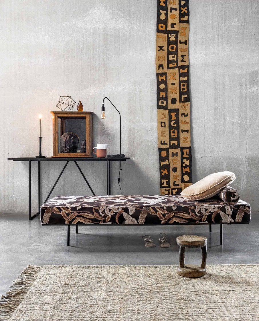 Daybed day bed HK Living HKLiving floral print bloemenprint, Ophalen, Eenpersoons, Retro , bohemian, 75 tot 100 cm