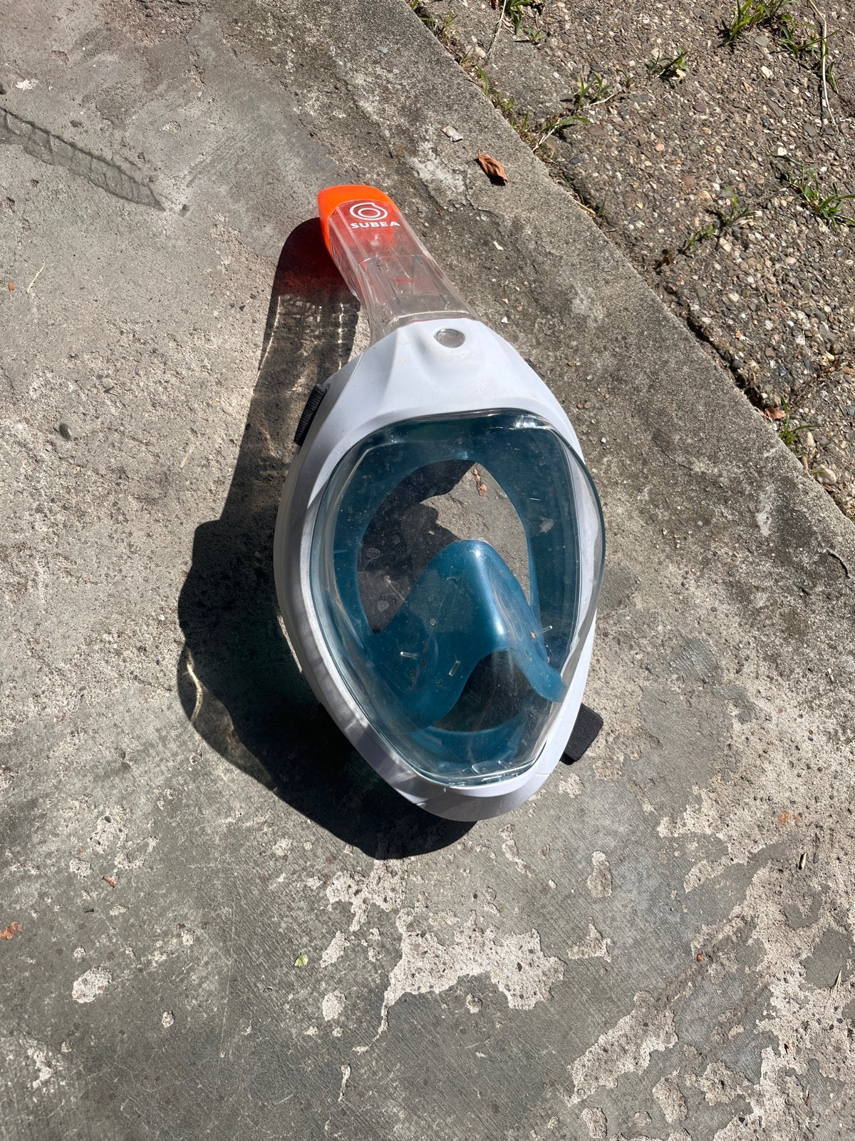 Decathlon Duikmasker Easybreath Maat M/L, Ophalen of Verzenden, Gebruikt, Duikbril of Snorkel