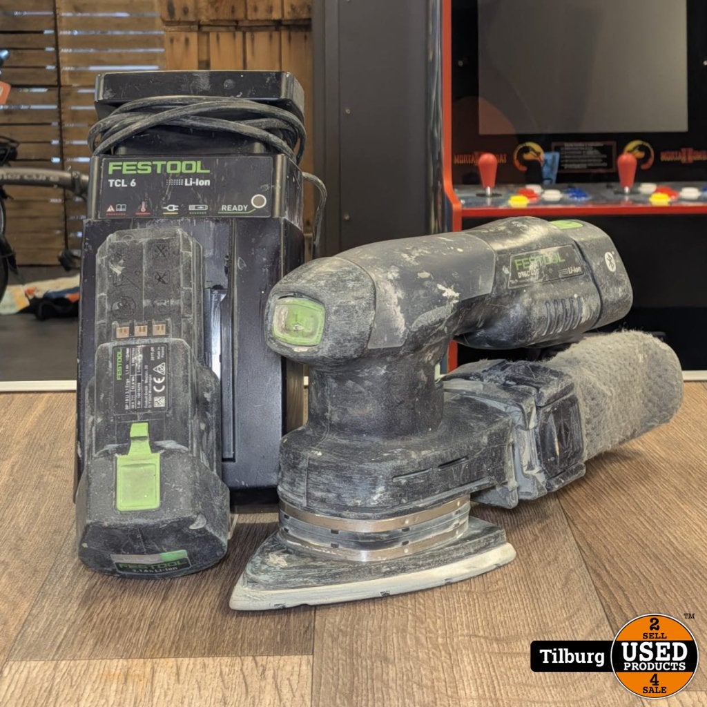 Festool DTSC400 deltaschuurmachine Incl Accu & Oplader, Doe-het-zelf en Verbouw, Gereedschap | Schuurmachines, Festool, Gebruikt