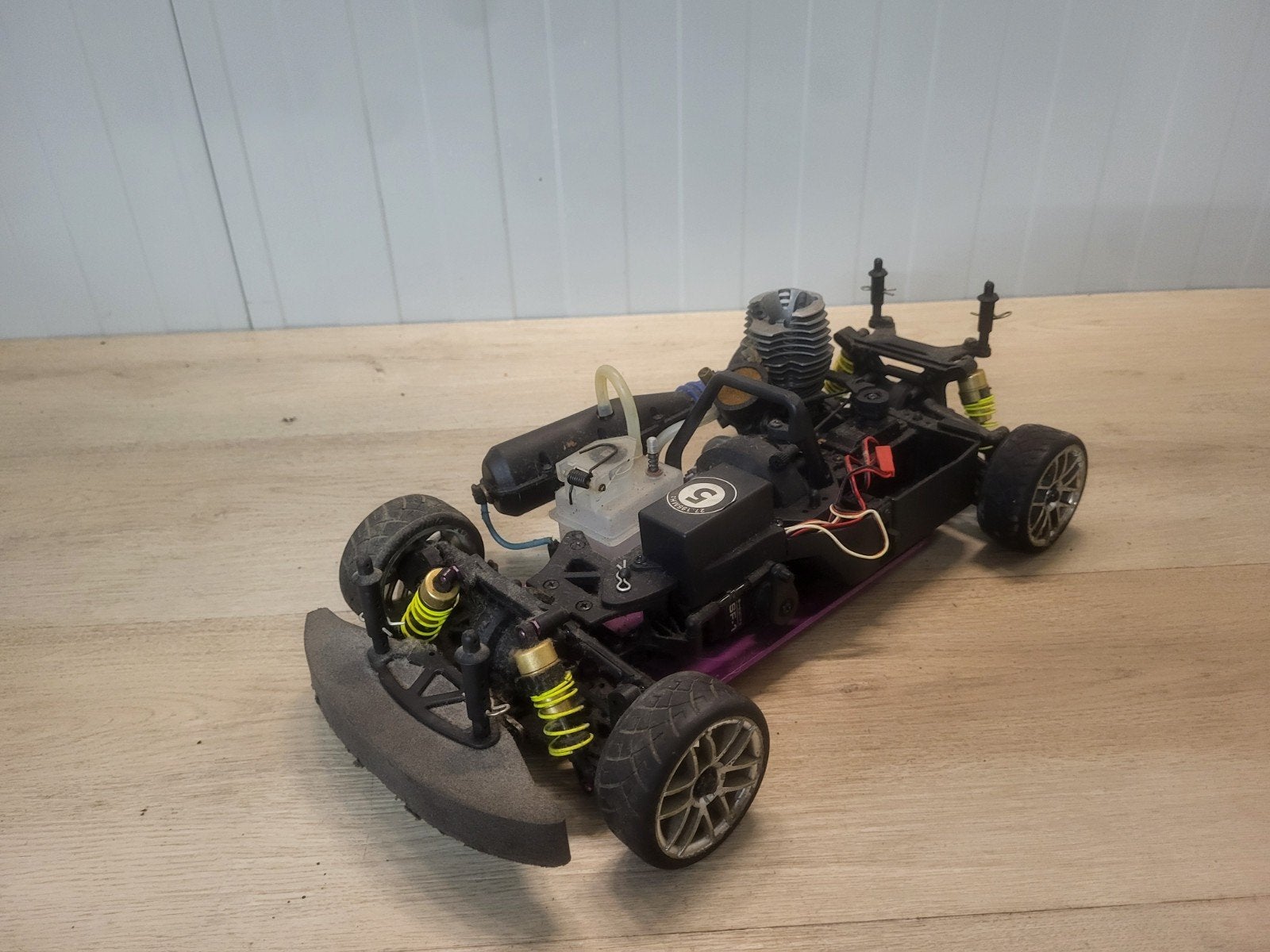 hpi rs4 chassis 1/10, Ophalen of Verzenden, Nitro, Auto onroad