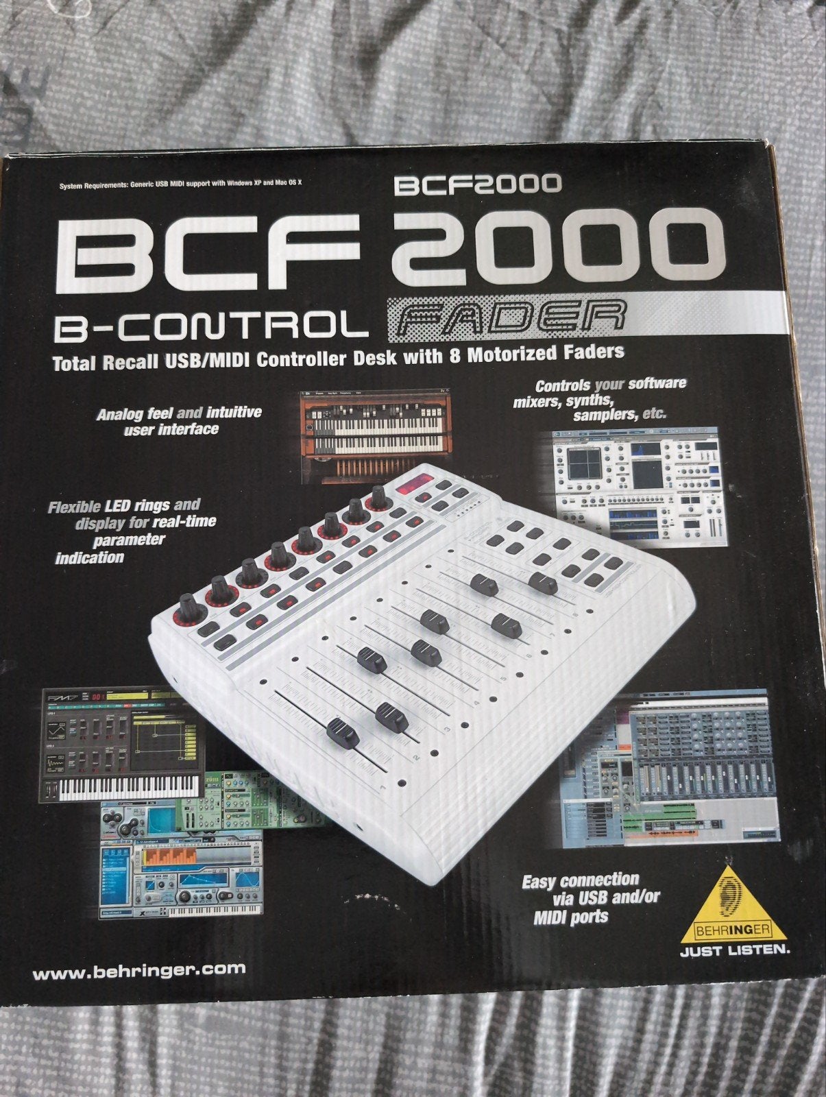 Behringer BCF2000 B-CONTROL FADER MIDI Controller, Ophalen of Verzenden, Zo goed als nieuw
