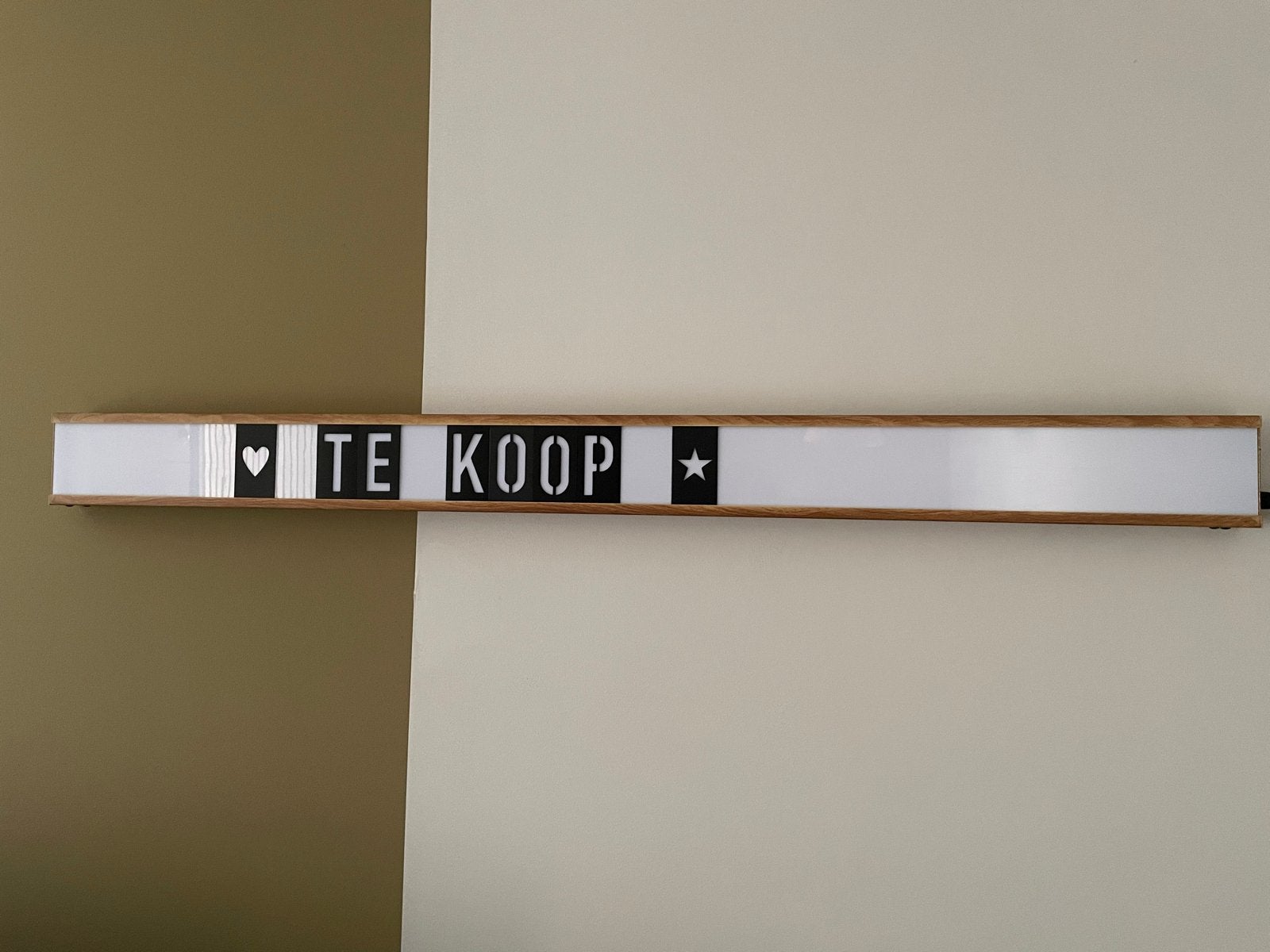 Zuiver Saber Wandlamp, lichtbak, 120 cm, Ophalen, Hout, Zo goed als nieuw, Modern