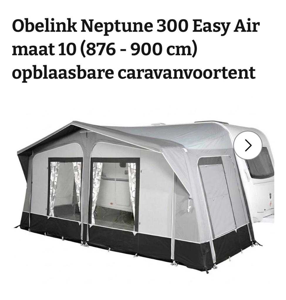 Gezocht: Obelink Neptune Easy Air maat 10 voortent, Ophalen of Verzenden, Gebruikt
