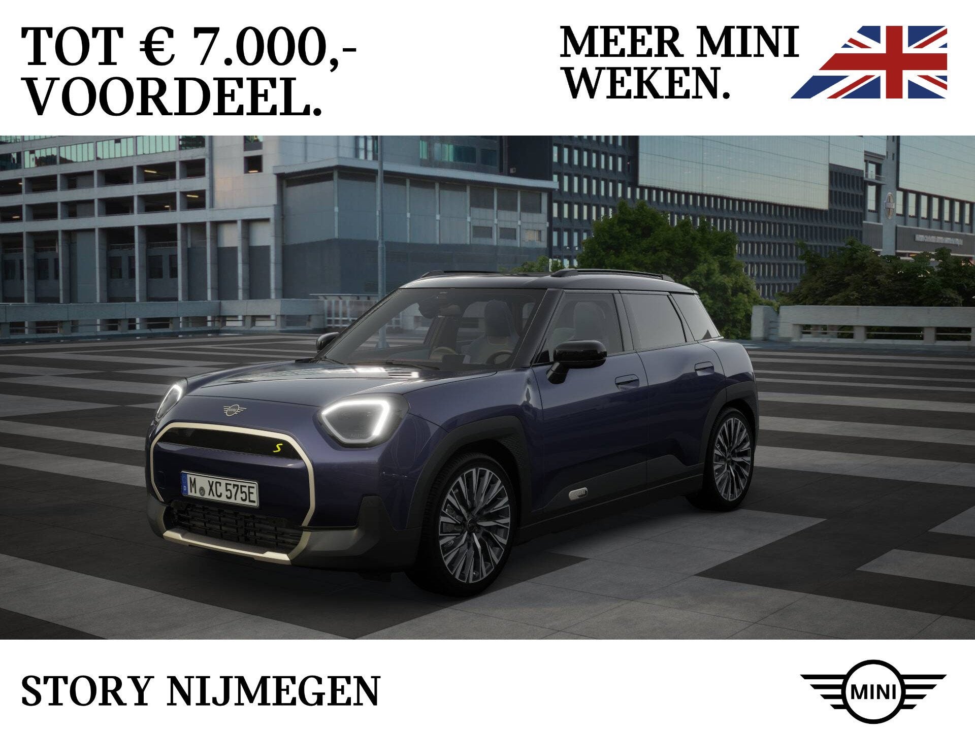 MINI Aceman SE / Favoured / Pakket M / Favoured / Pakket M /, Auto's, Dealer onderhouden, Huisgarantie, Met garantie (alle), Blauw