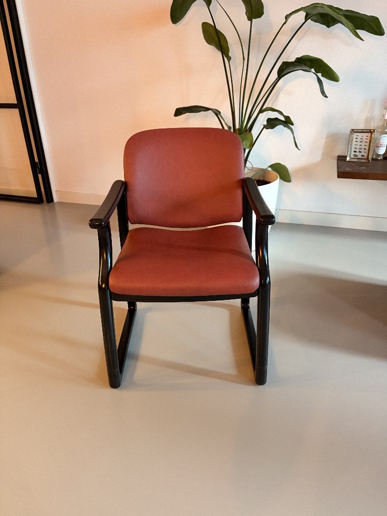 Stoel, Huis en Inrichting, Stoelen, Ophalen, Zo goed als nieuw, Eén, Leer