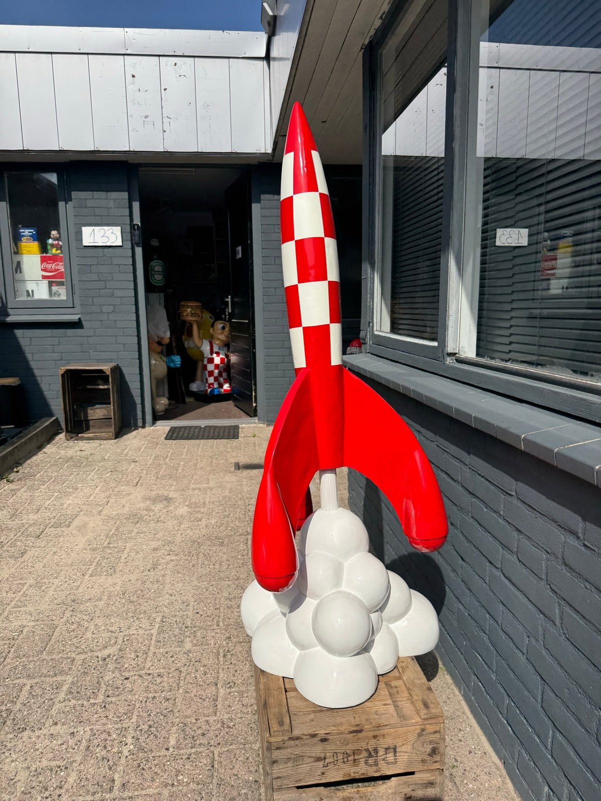 Raket van Kuifje - Decoratiebeeld, Verzamelen, Poppetjes en Figuurtjes, Ophalen, ., Zo goed als nieuw, .