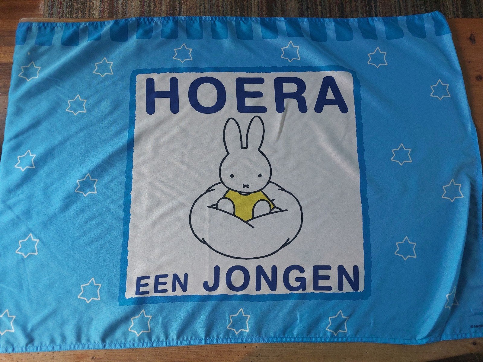 Geboorte vlag jongen + stok ( geboortebord meisje), Ophalen, Zo goed als nieuw