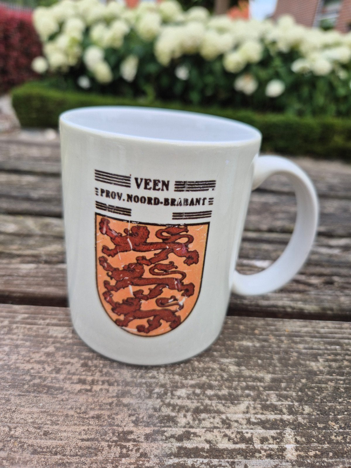 Vintage Mok Veen Prov. Noord-Brabant, Ophalen of Verzenden, Gebruikt, Reclamebord