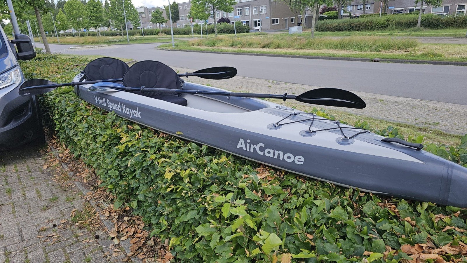 AirCanoe V-Hull Speed Kayak - Snelste Opblaasbare Kano, Ophalen, Zo goed als nieuw, 1-persoons